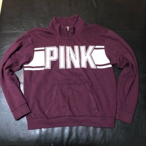 Victoria Secret Pink Quarter Zip Campus Pullover